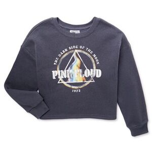Grayson Social Girls Pink Floyd Graphic Crewneck Sweatshirt Medium 7-8 New Gray
